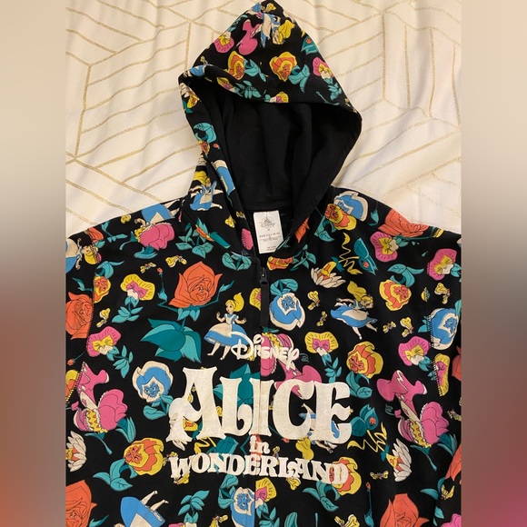 Disney Alice in Wonderland zip up hoodie with front pockets - Picture 2 of 7